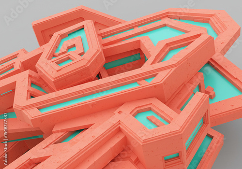 red and blue wooden blocks