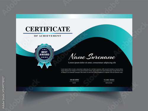 Clean unique latest Certificate design template