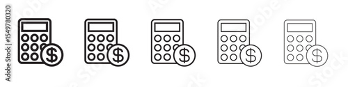 Accounting Calculator icon vector illustration isolated