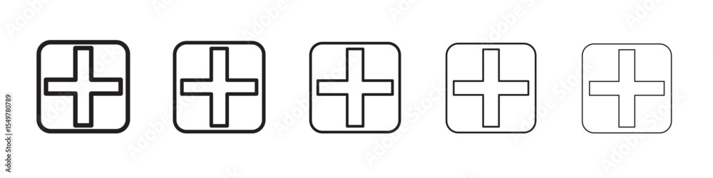 Fototapeta premium Add Icon vector illustration isolated