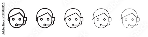 Assistant icon vector illustration isolated