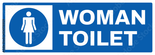 mandatory safety signs v2 uppercase text_women toilet landscape size 1/2 a4,a3,a2,a1	
