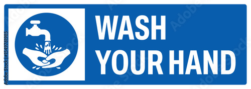 mandatory safety signs v2 uppercase text_wash your hand landscape size 1/2 a4,a3,a2,a1	

