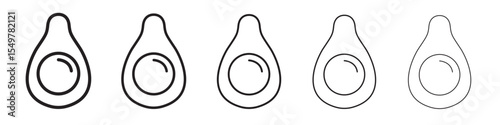 Avocado icon vector illustration isolated