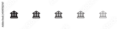 bank icon vector illustration isolated