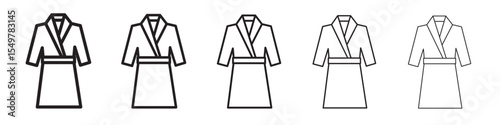 bathrobe icon vector illustration isolated