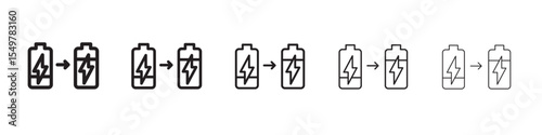 Battery fast charge icon vector illustration isolated