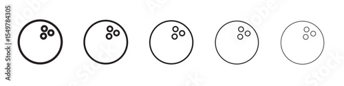 Bowling ball icon vector illustration isolated
