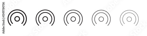 Broadcast icon vector illustration isolated