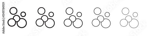 Bubbles and foam icon vector illustration isolated