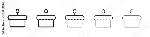 Cake icon vector illustration isolated