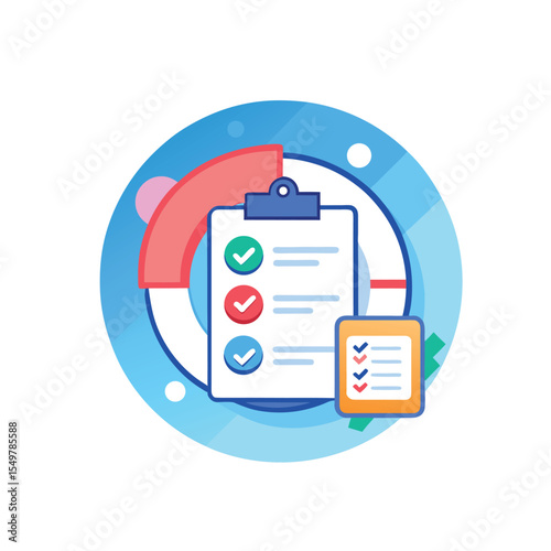 Project Management Icon - Style B 1 | Flat Design for Agile, Timeline, Teamwork