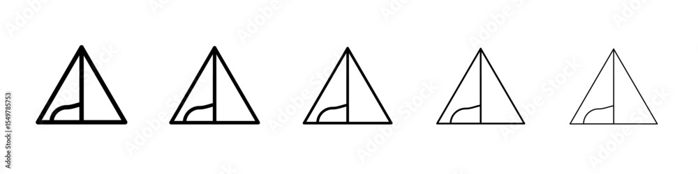 Camping icon vector illustration isolated Camping icon vector illustration isolated