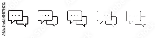 Chat icon vector illustration isolated