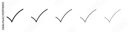 Check mark icon vector illustration isolated