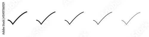 Check mark icon vector illustration isolated