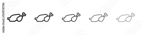 Chicken icon vector illustration isolated