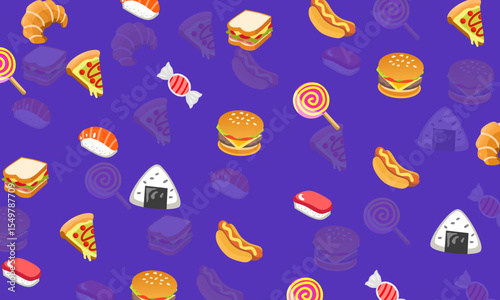 seamless pattern with easter eggs