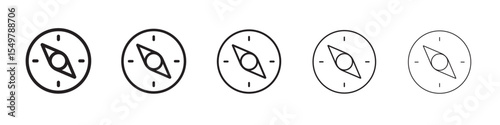 Compass icon vector illustration isolated