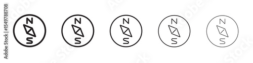 Compass icon vector illustration isolated