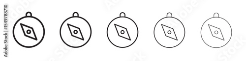 Compass icon vector illustration isolated