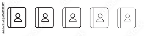 Contacts icon vector illustration isolated