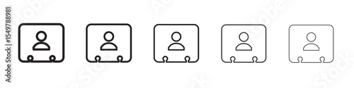 Contacts icon vector illustration isolated