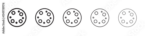 cookie icon vector illustration isolated