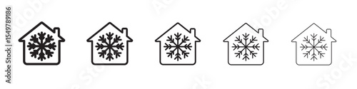 Cool home icon vector illustration isolated