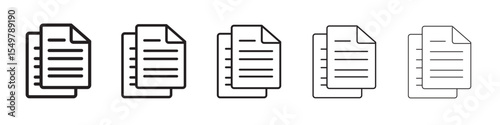 Copy document icon vector illustration isolated