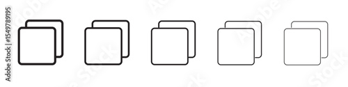 Copy icon vector illustration isolated