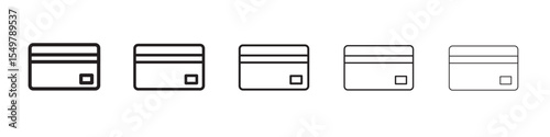 Credit card icon vector illustration isolated