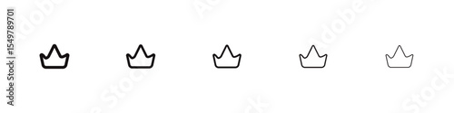 Crown icon vector illustration isolated