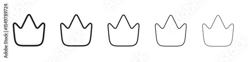 Crown icon vector illustration isolated