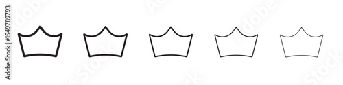 Crown icon vector illustration isolated