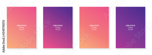 Gradient template background for cover, poster and flyer