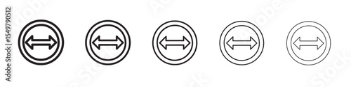 diameter size icon vector illustration isolated