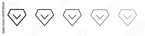 Diamond icon vector illustration isolated