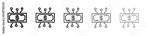 Digital Currency icon vector illustration isolated