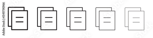 Document copy icon vector illustration isolated