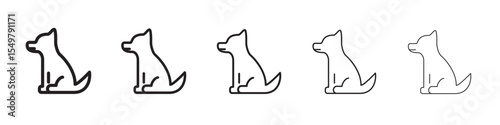 Dog icon vector illustration isolated