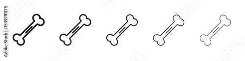 Dog bone icon vector illustration isolated