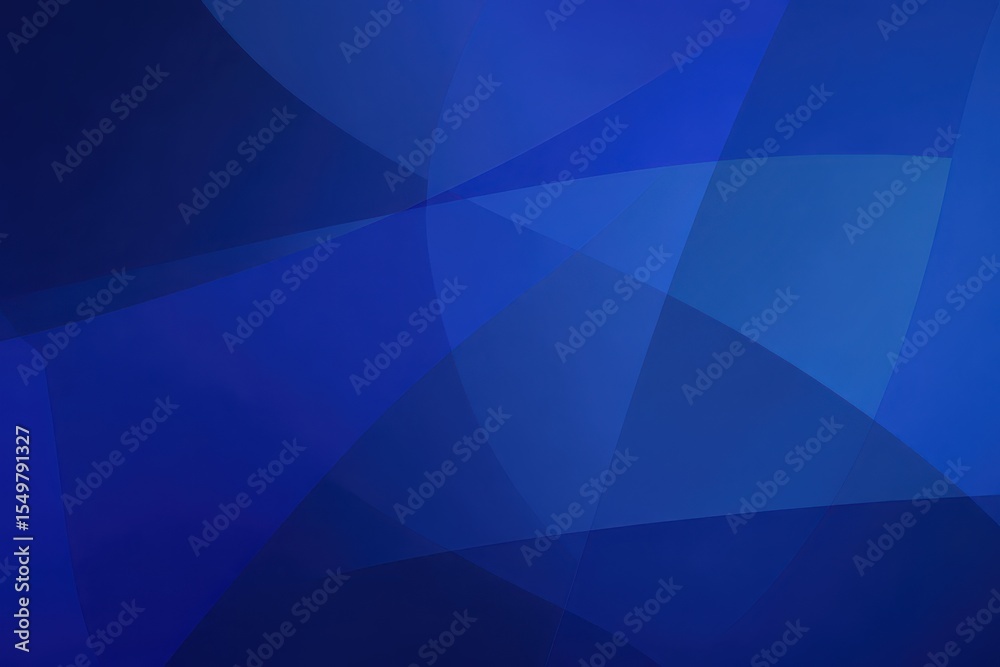 Obraz premium Modern Abstract Blue Background with Geometric Shapes and Overlapping Layers for Design
