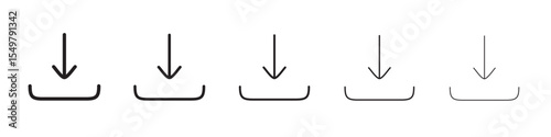 Download icon vector illustration isolated
