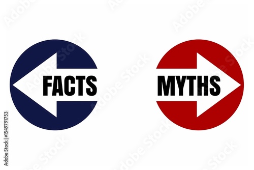 Free Download Facts vs. Myths Arrows - Disinformation & Truth Concept - GFXLoad