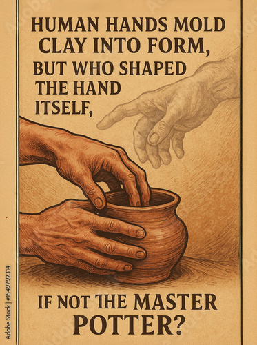 Sufi-Inspired Poster Pointing Out the Irony: Imitations Are Praised, Yet the Living Original Is Ignored