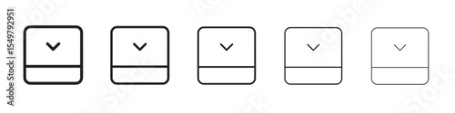 Expand down icon vector illustration isolated