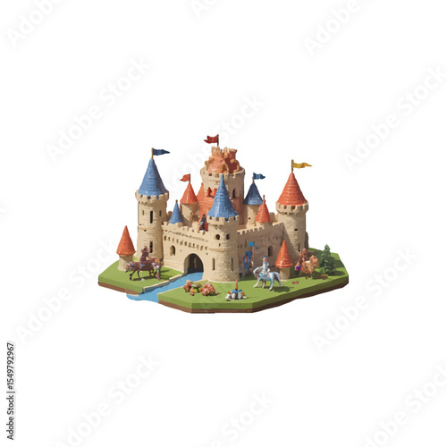 castle on a white background