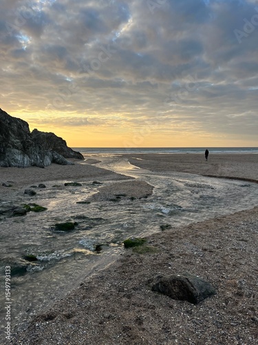 River meeting the sea.