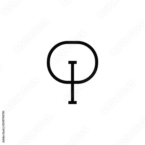 Minimal Letters OI Logo Design